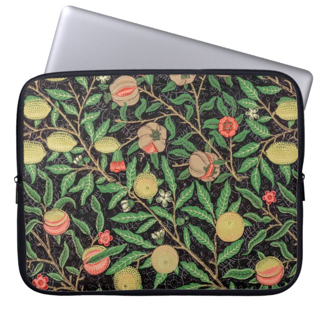 Funda Para Portátil William Morris - Patrón de Frutas (Frente)