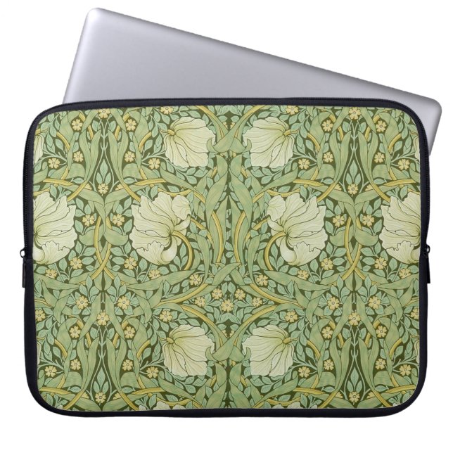 Funda Para Portátil William Morris Pimpernel Floral Blue Wallpaper (Frente)