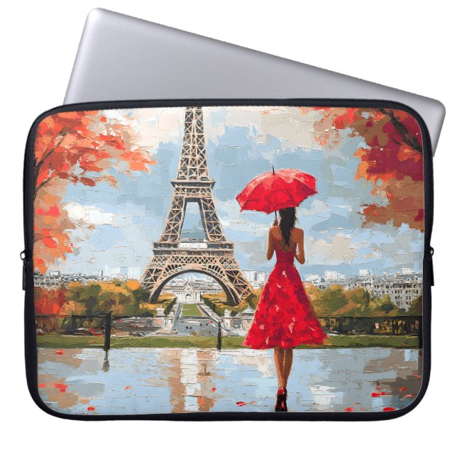 Funda Para Portátil Wind Romance Paris Moda Walk (Frente)