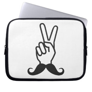 Funda Para Portátil Winning Mustache custom laptop sleeve