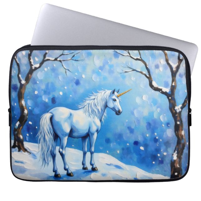Funda Para Portátil Winter Unicorn (Frente)