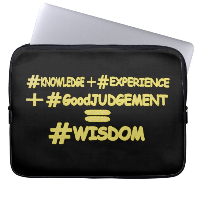 Funda Para Portátil "WISDOM EQUATION" Diseño De Expresión Cute. ¡Hazte (Frente)