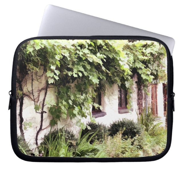 FUNDA PARA PORTÁTIL WISTERIA COTTAGE (Frente)