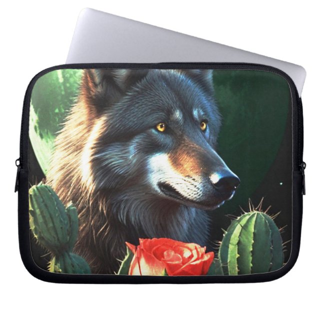 Funda Para Portátil Wolf19:Bolsa electrónica (Frente)
