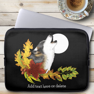 Funda Para Portátil Wolf Howling Moon