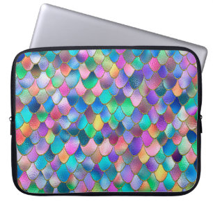 Funda Para Portátil Wonky Rainbow Purpurina Metalizado Escales de sire
