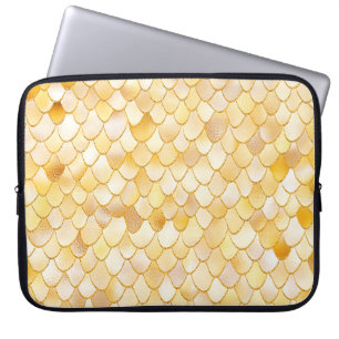 Funda Para Portátil Wonky Watercolor Gold Purpurina Escaparates de sir