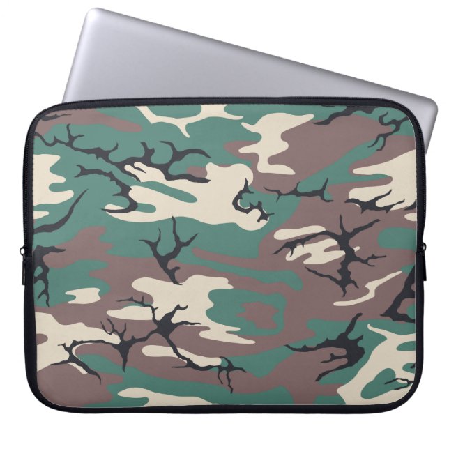 Funda Para Portátil Woodland Camo (Frente)