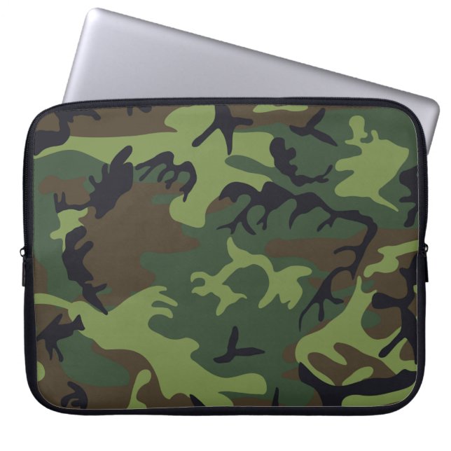 Funda Para Portátil Woodland Camo (Frente)