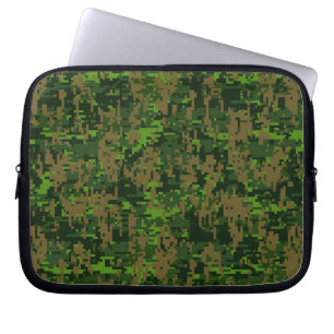 Funda Para Portátil Woodland Style Digital Pixels Camouflage