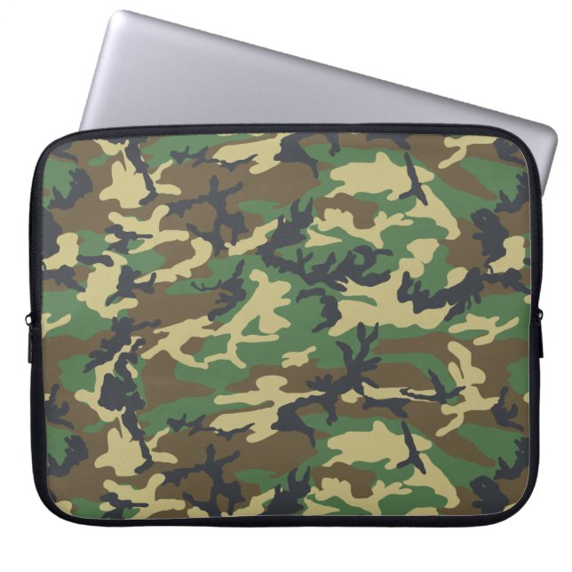 Funda Para Portátil Woodlands Camouflage Outdoorsman Gift (Frente)