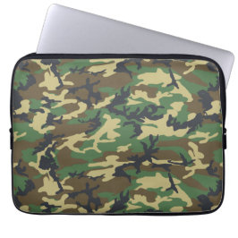 Funda Para Portátil Woodlands Camouflage Outdoorsman Regalo Laptop Sle