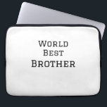 Funda Para Portátil World best brother agregar nombre texto deportes d<br><div class="desc">diseño</div>