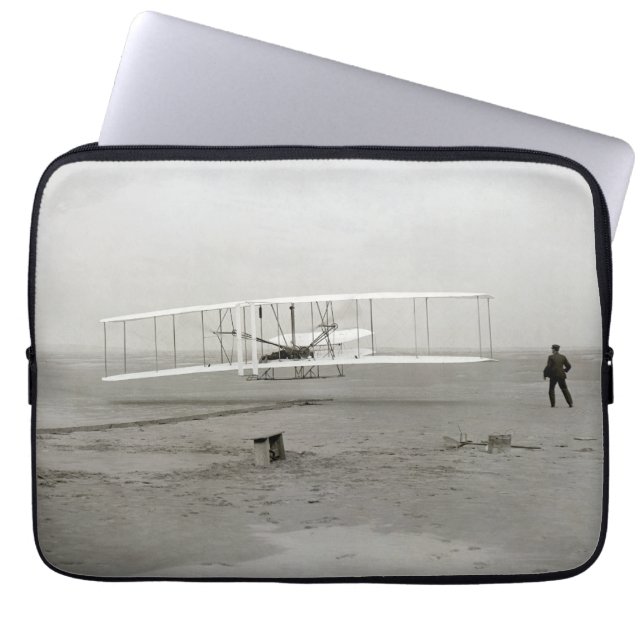 Funda Para Portátil Wright Brothers Flyer First Plane Flight Aviation (Frente)