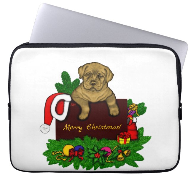 Funda Para Portátil XMas Puppy (Frente)