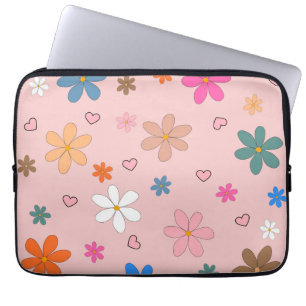 Funda Para Portátil Y2K Regalo estético de Floral Rosa Retro 2000