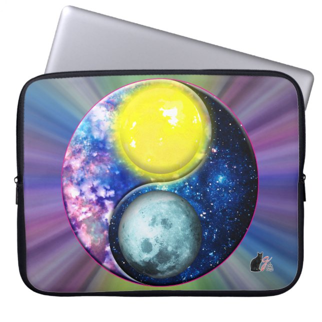 Funda Para Portátil Yang-Yin / Sol-Luna (Frente)