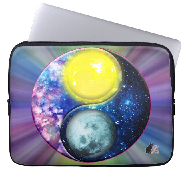 Funda Para Portátil Yang-Yin / Sun-Moon (Frente)