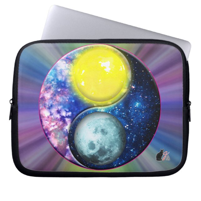 Funda Para Portátil Yang-Yin / Sun-Moon (Frente)