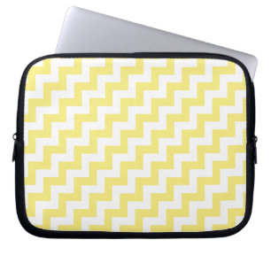 Funda Para Portátil Yellow Chevron Design