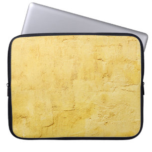 Funda Para Portátil yeso texturizado abstracto amarillo claro en la pa