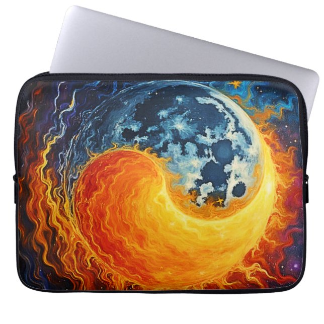 Funda Para Portátil Yin Yang Art Celestial (Frente)