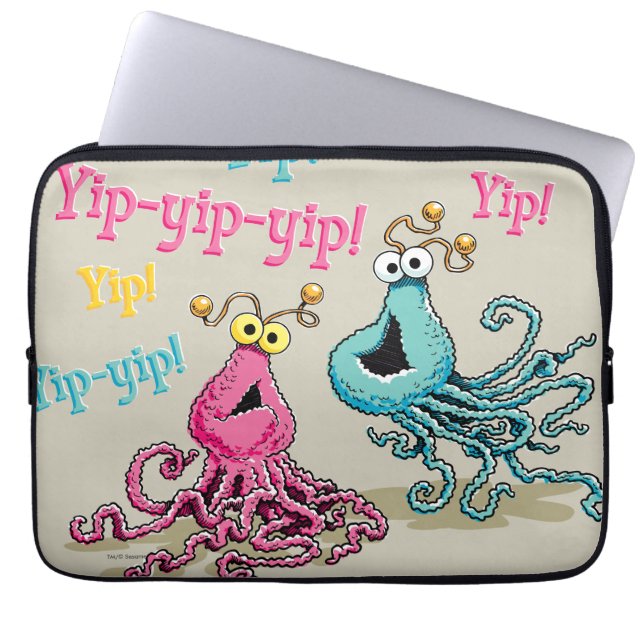 Funda Para Portátil Yip-Yips vintage (Frente)
