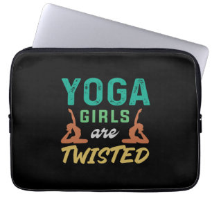 Funda Para Portátil Yoga Lover   Los Chicas de yoga están torcidos