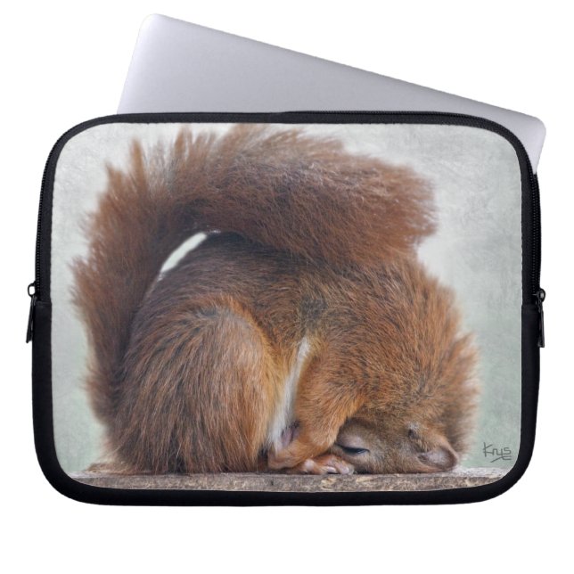 Funda para portátil Yoga Squirrel (Frente)
