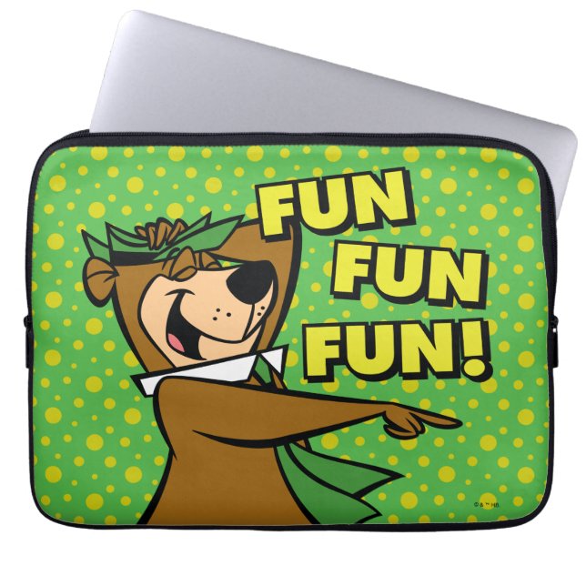 Funda Para Portátil Yogi Bear Fun Fun Fun (Frente)