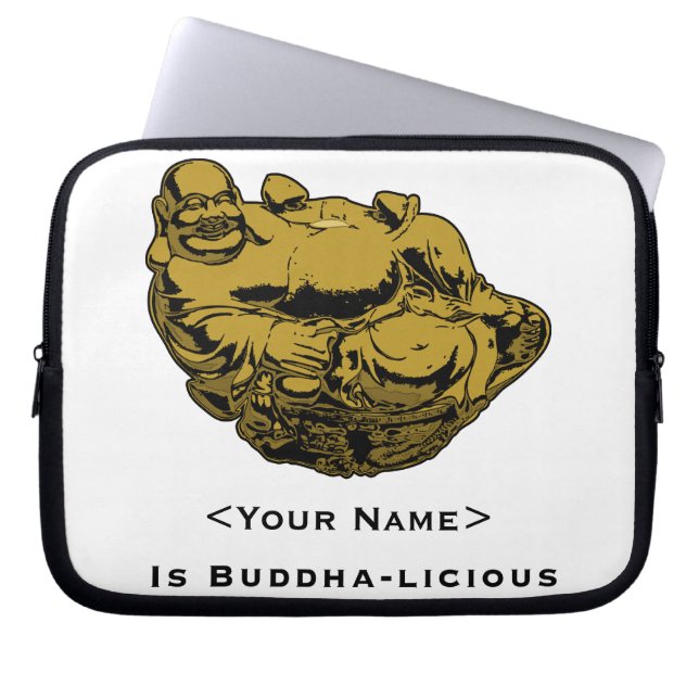 Funda Para Portátil <Your Name>Es cruel con el Buda (Frente)