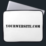 Funda Para Portátil YourWebSite.com<br><div class="desc">"YourWebSite.com" Reemplace la dirección .com por la dirección Web. Añade cualquier otro lema o texto.</div>