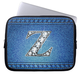 Funda Para Portátil Z "Diamante" Denim Stitling Electronics Bag