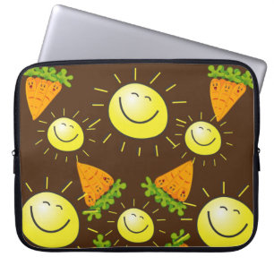 Funda Para Portátil Zanahorias de manga para portátiles Sun Brown