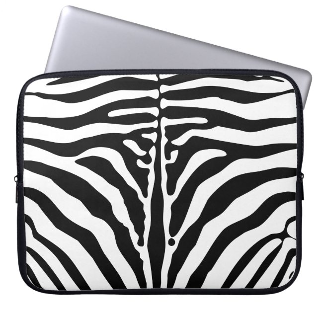 Funda Para Portátil Zebra print (Frente)