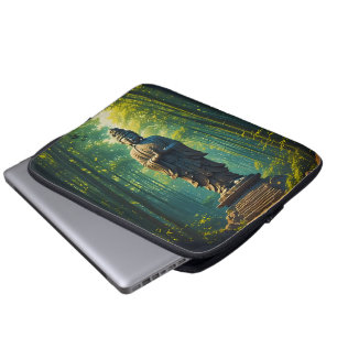 Funda Para Portátil Zen en el bosque de bambú