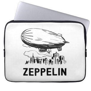 Funda Para Portátil Zepelín Retro Vintage - Boceto de Dirigible