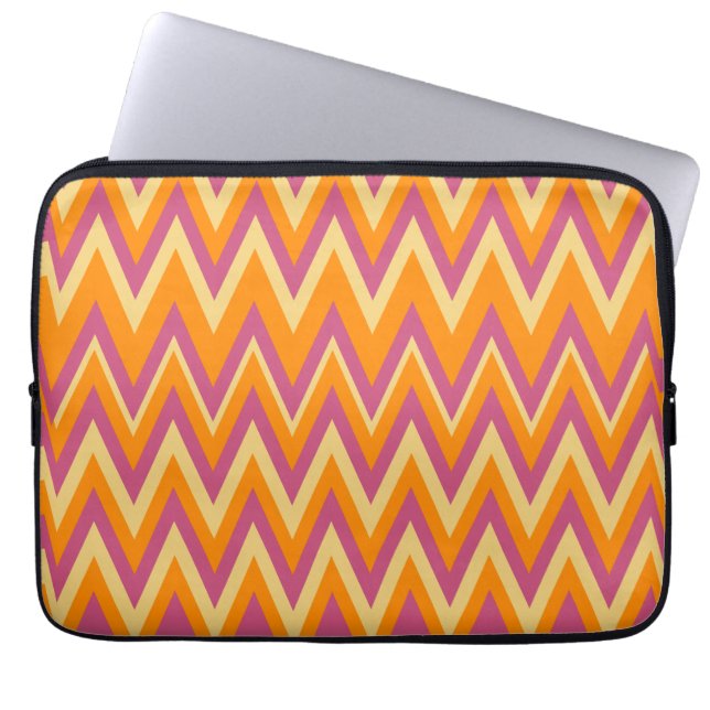Funda Para Portátil ZigZag tribal azteca (Frente)