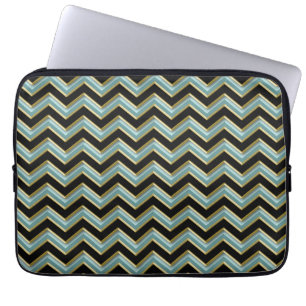 Funda Para Portátil ZigZag Verde azulado de oro negro