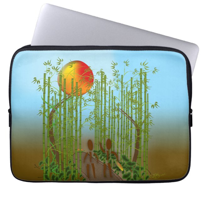 Funda Para Portátil Zinglees ~ Bamboo (Frente)