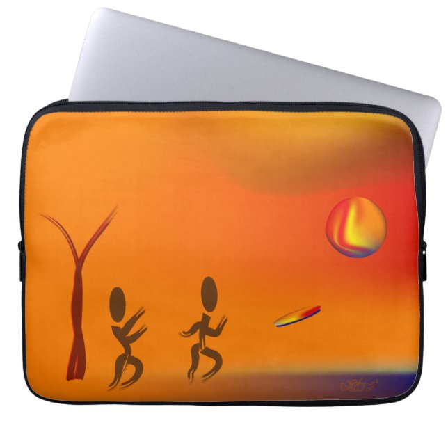 Funda Para Portátil Zinglees ~ Disk Chase (Frente)