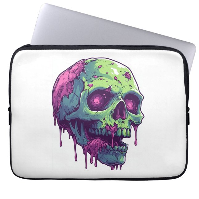 Funda Para Portátil Zombie Skull Apocalypse (Frente)