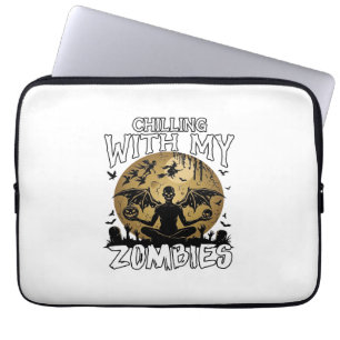 Funda Para Portátil Zombies escalofriantes de Halloween Demonio alado