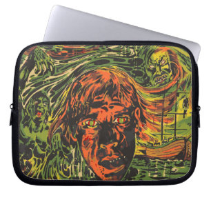 Funda Para Portátil Zombies vintage de Halloween, arte callejero grafi