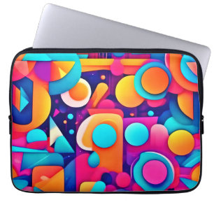 Funda Para Portátil Zona de juegos geométrica en caos colorido