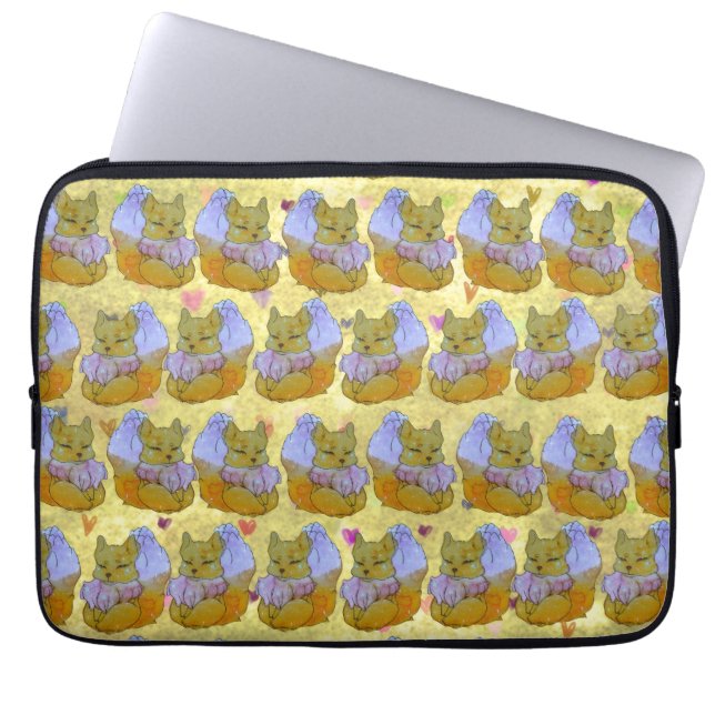 Funda Para Portátil Zorro llamado Dice (Frente)