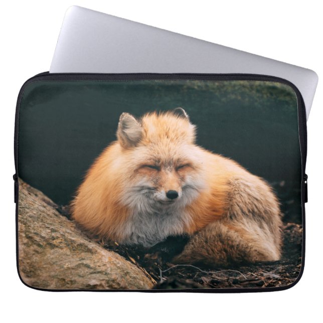 Funda Para Portátil Zorro Rojo Dormiendo (Frente)