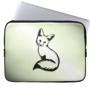 Funda Para Portátil Zorro verde  