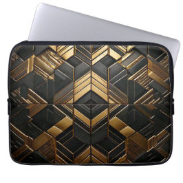 Funda Para Portátil Zwart Goud Retro Laptop Sleeve