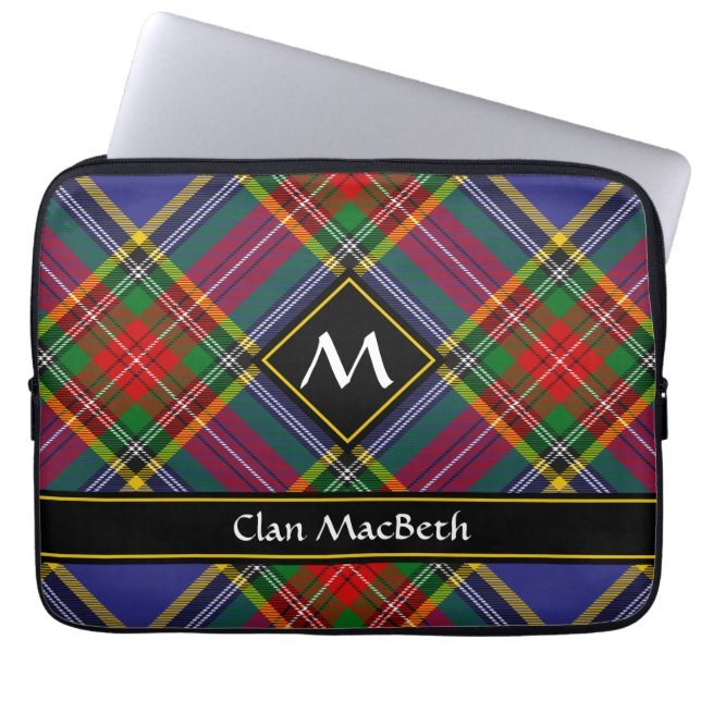 Funda para portátiles Clan MacBeth Tartan (Frente)